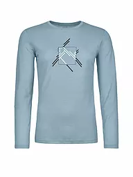 ORTOVOX | T-shirt fonctionnel femme MTN Coutout 185 Merino | Bleu clair