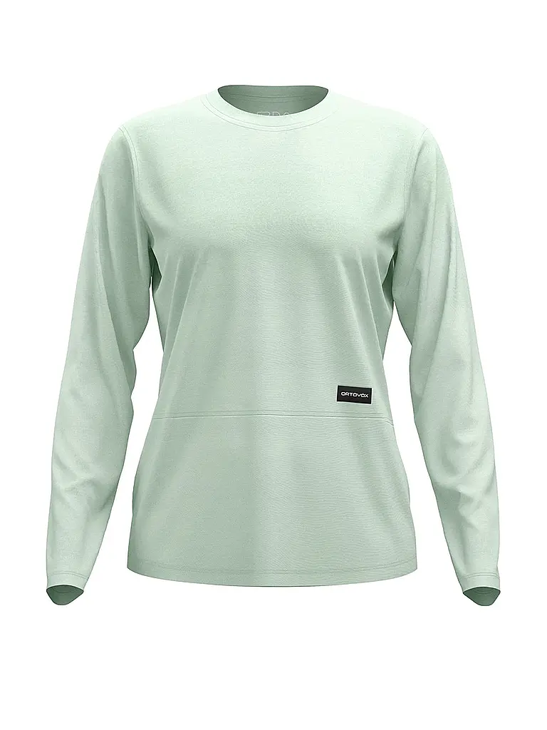 ORTOVOX | T-shirt fonctionnel femme Patch 185 Merino | Vert clair