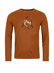 ORTOVOX | T-shirt fonctionnel homme 185 Merino MTN Cutout | Marron