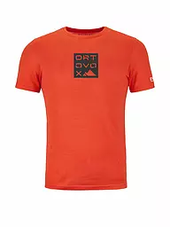 ORTOVOX | T-shirt fonctionnel homme Square 185 Merio | Orange