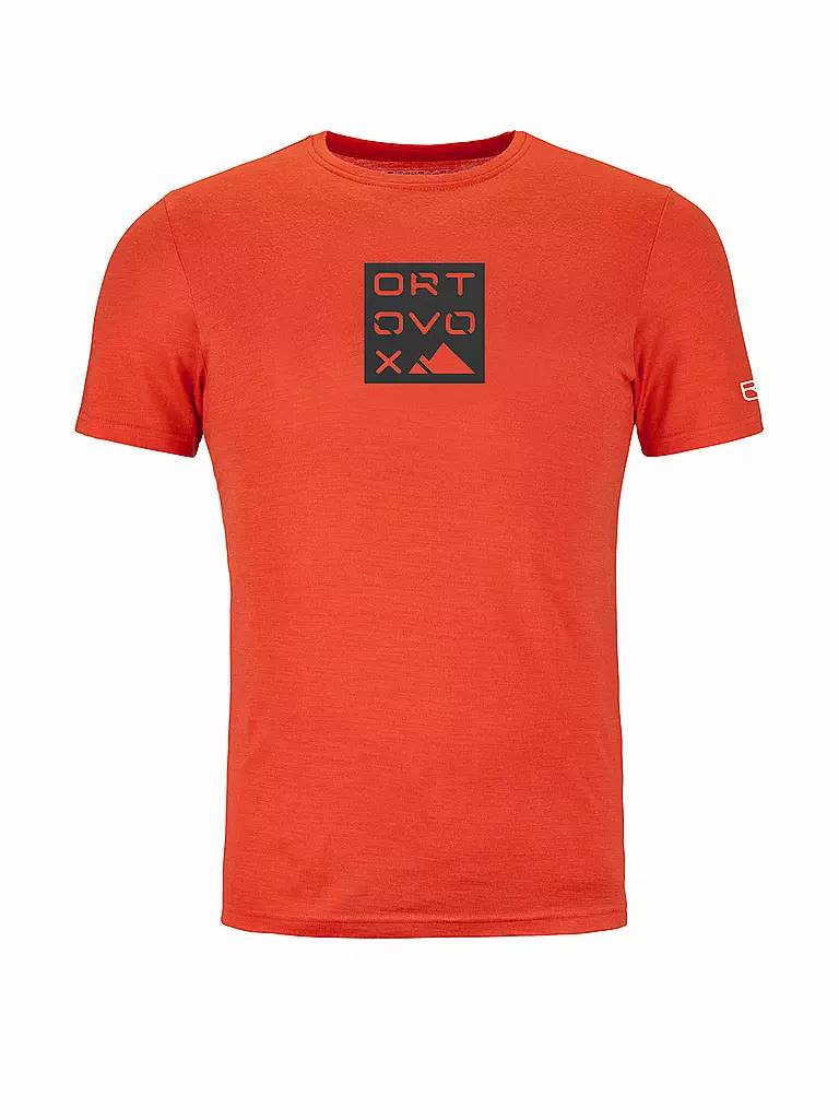 ORTOVOX | T-shirt fonctionnel homme Square 185 Merio | Orange
