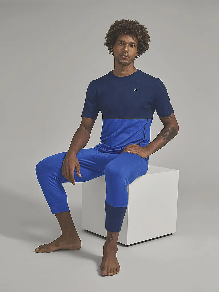 ORTOVOX | T-shirt homme Rock'n'Wool 185 | Bleu