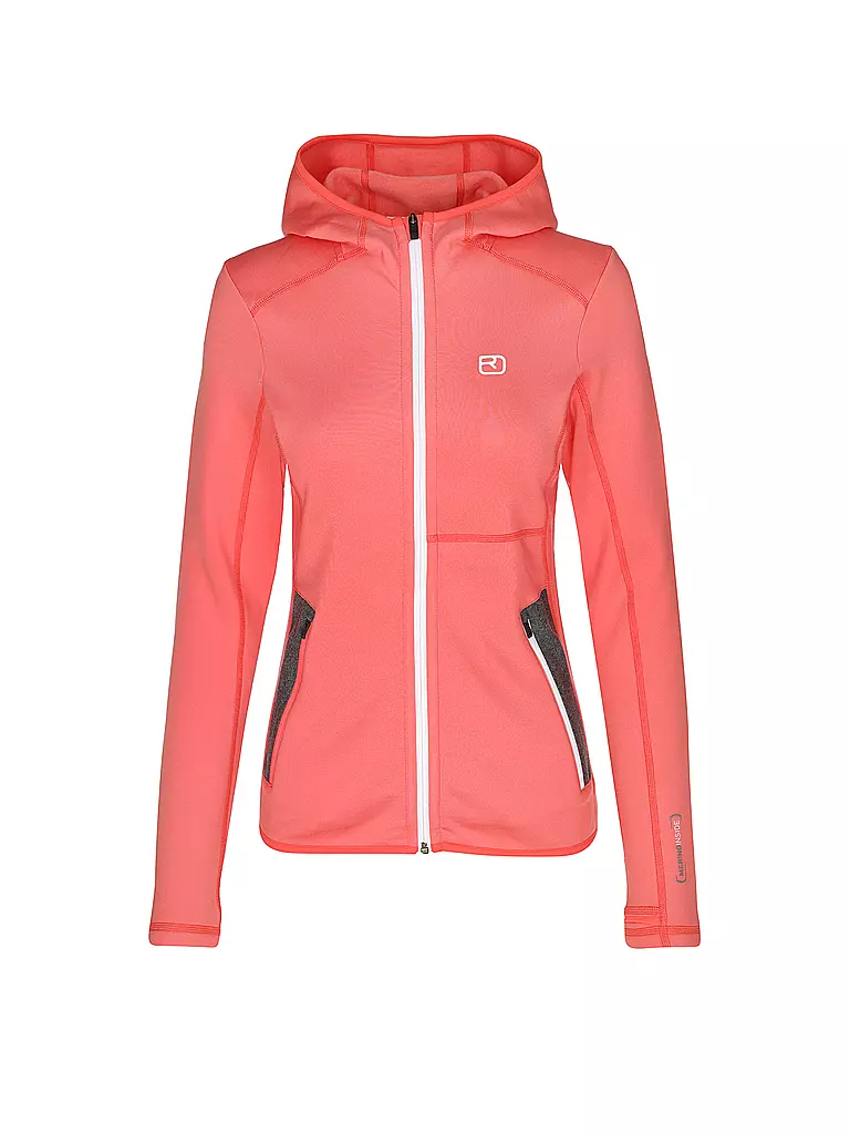 ORTOVOX | Veste à capuche en polaire pour femmes | Corail