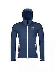 ORTOVOX | Veste à capuche en polaire pour homme | Bleu foncé