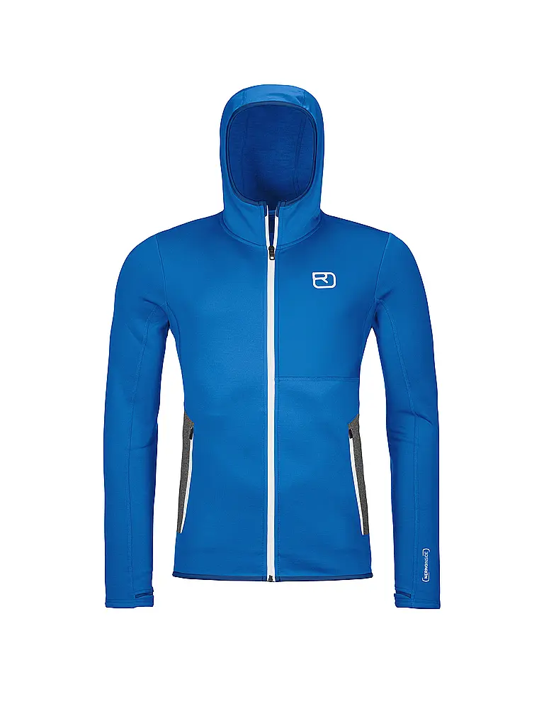 ORTOVOX | Veste à capuche en polaire pour homme | Bleu