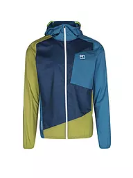 ORTOVOX | Herren Windjacke WIndbreaker Hoodie | Bleu