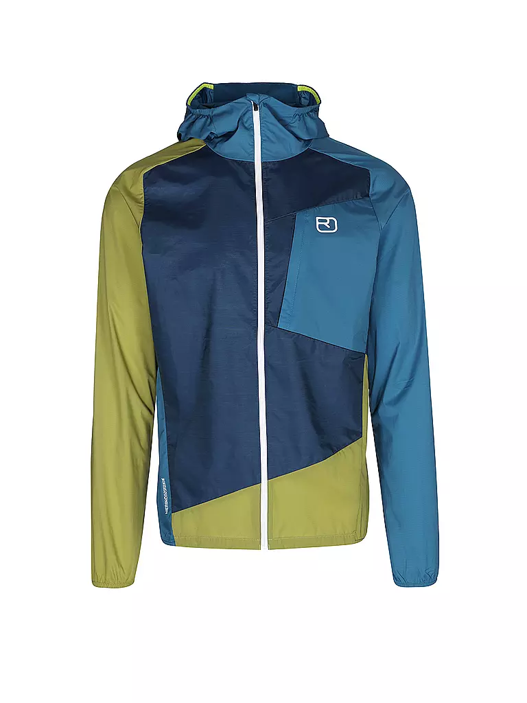 ORTOVOX | Veste coupe-vent à capuche pour homme | Bleu