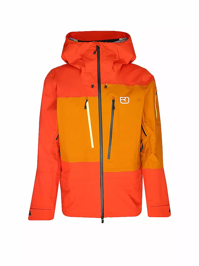 ORTOVOX | Veste de randonnée Deep Shell 3L pour hommes | Orange