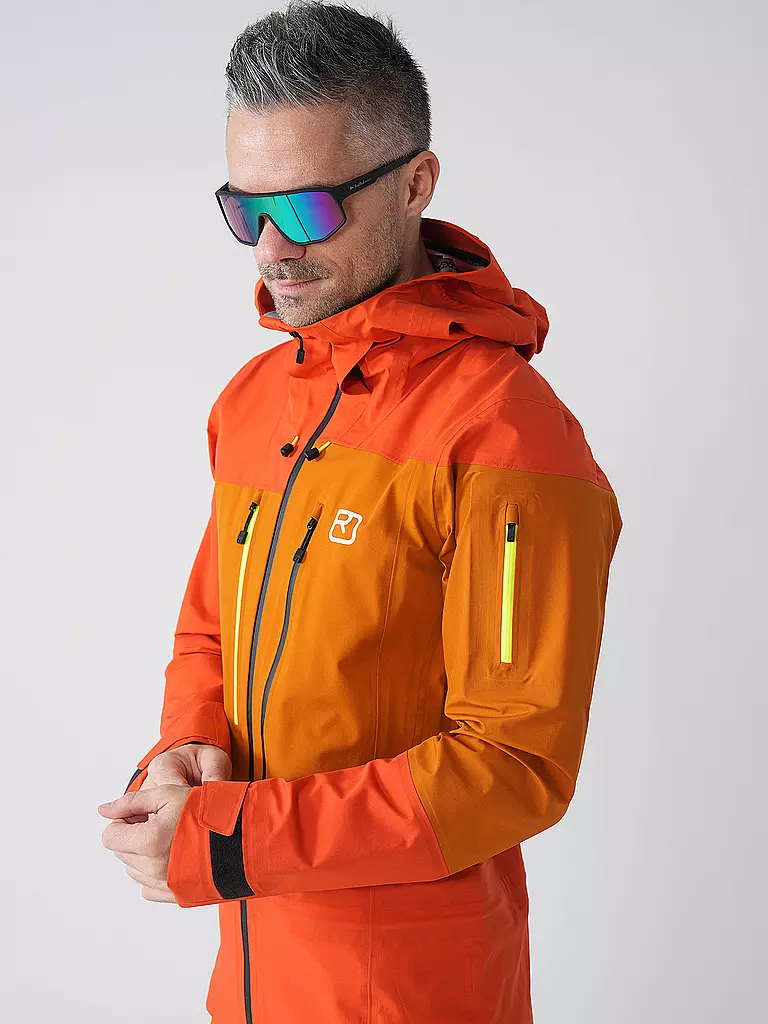 ORTOVOX | Veste de randonnée Deep Shell 3L pour hommes | Orange