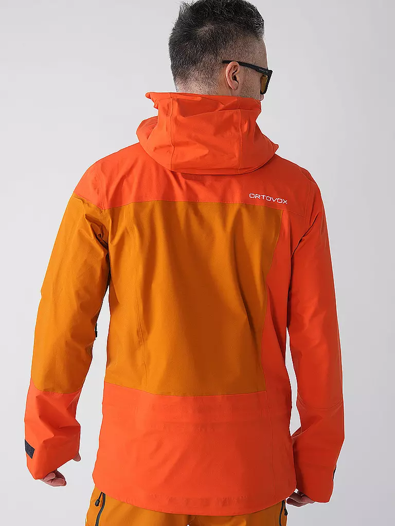 ORTOVOX | Veste de randonnée Deep Shell 3L pour hommes | Orange