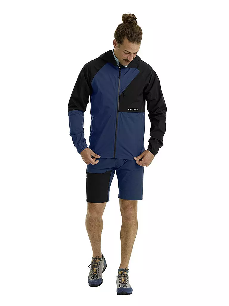 ORTOVOX | Veste de randonnée pour homme Piz Selva 2.5L à capuche | Bleu foncé