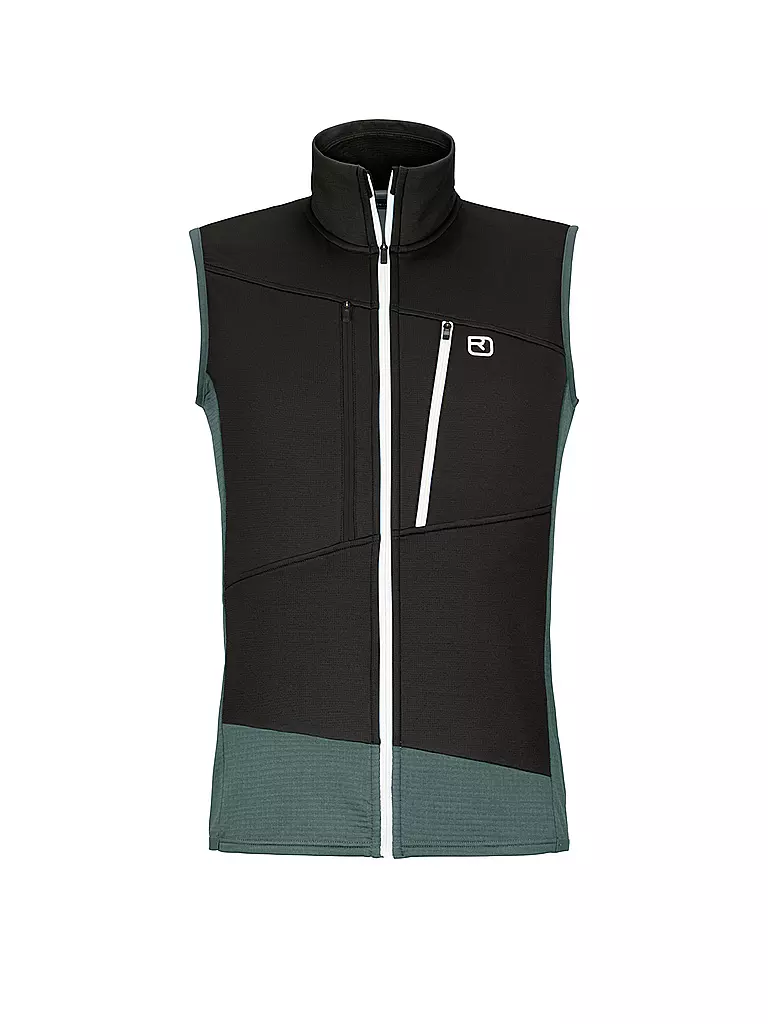 ORTOVOX | Veste Homme Polaire Grid | Pétrole