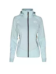ORTOVOX | Veste hybride femme Col Becchei SW à capuche | Bleu clair