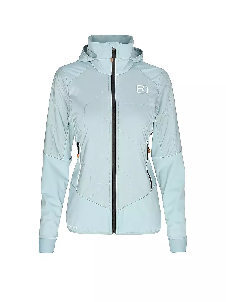ORTOVOX | Veste hybride femme Col Becchei SW à capuche | Bleu clair
