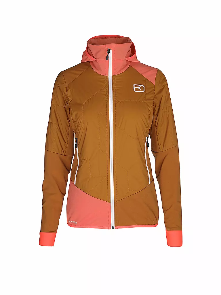 ORTOVOX | Veste hybride femme Col.Becchei à capuche | Orange