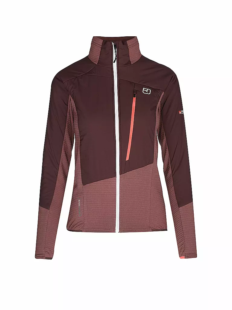 ORTOVOX | Veste hybride femme Westalpen | Rouge foncé