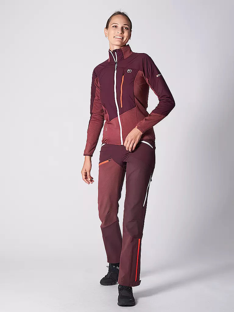 ORTOVOX | Veste hybride femme Westalpen | Rouge foncé