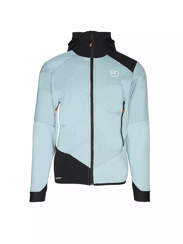 ORTOVOX | Veste hybride homme Col Becchei à capuche | Bleu clair