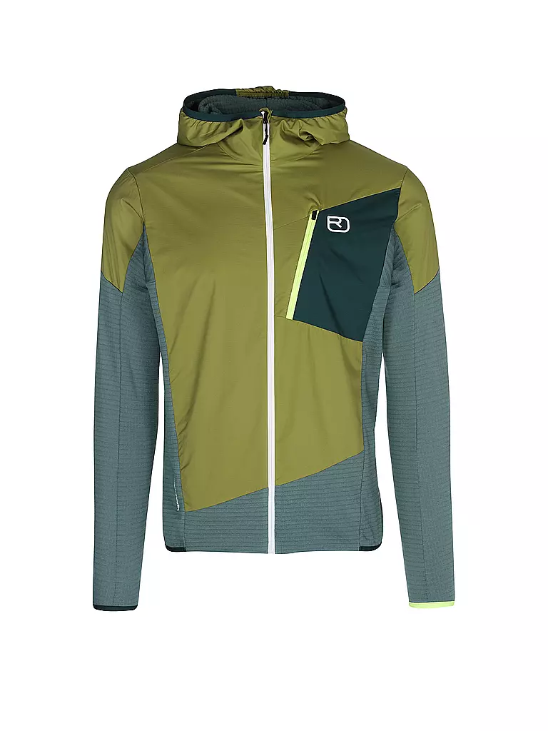 ORTOVOX | Veste hybride Ladiz Hoodie pour hommes | Moutarde