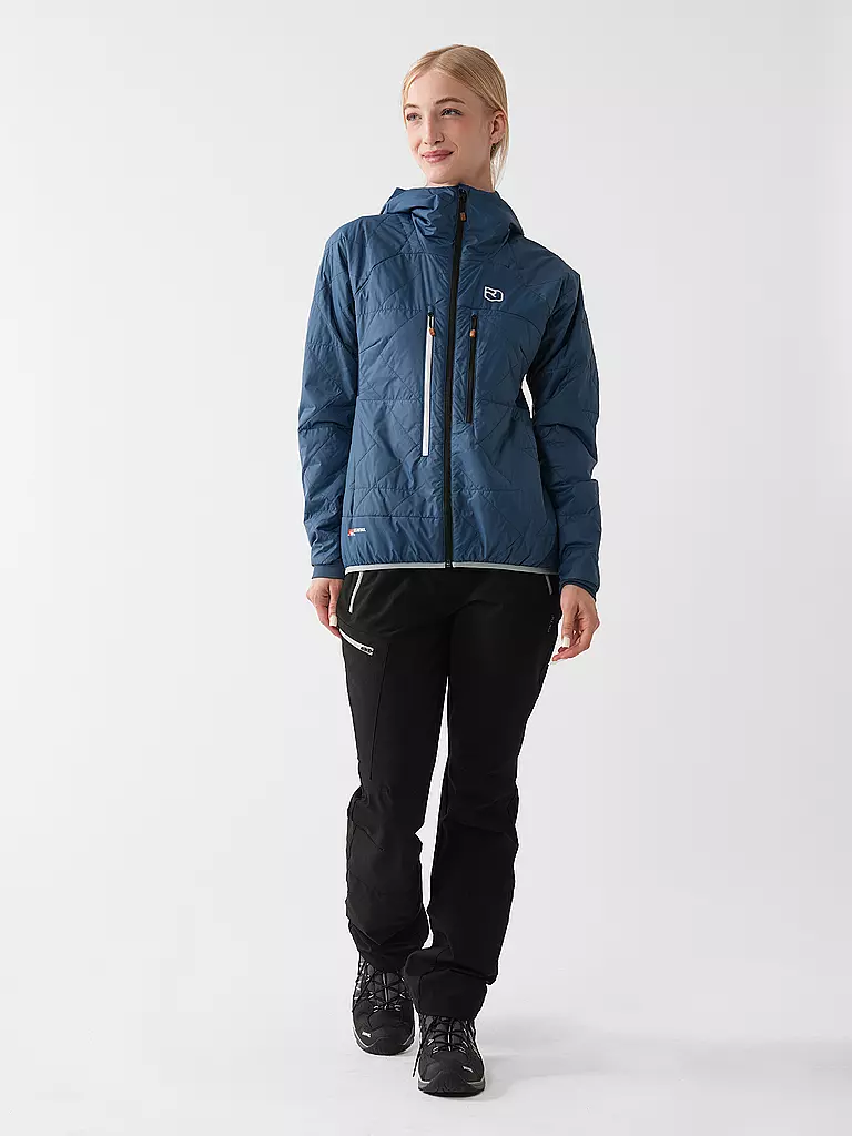 ORTOVOX | Veste isolante à capuche Piz Boé Swisswool pour femmes | Bleu