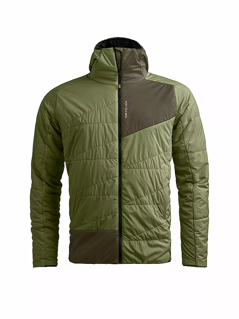 ORTOVOX | Veste isolante de randonnée pour homme Piz Duan SW à capuche | Olive