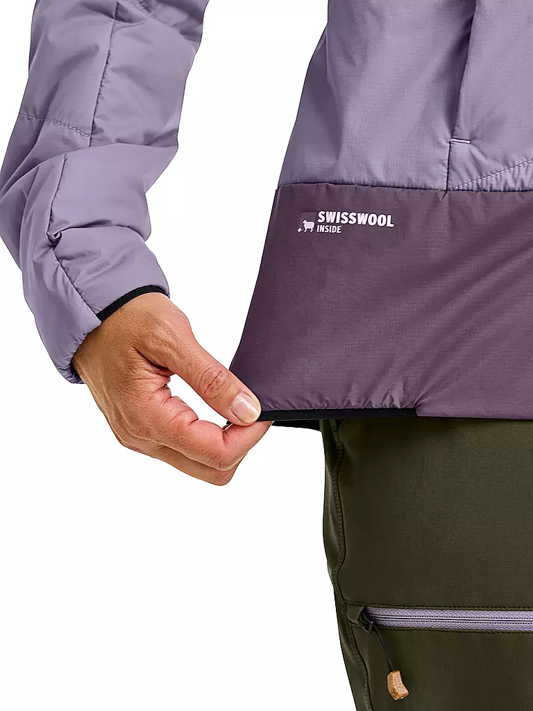 ORTOVOX | Veste isolante femme Piz Duan SW à capuche | Lilas