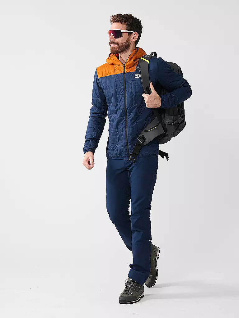 ORTOVOX | Veste isolante pour homme Piz Badus SW à capuche | Bleu foncé