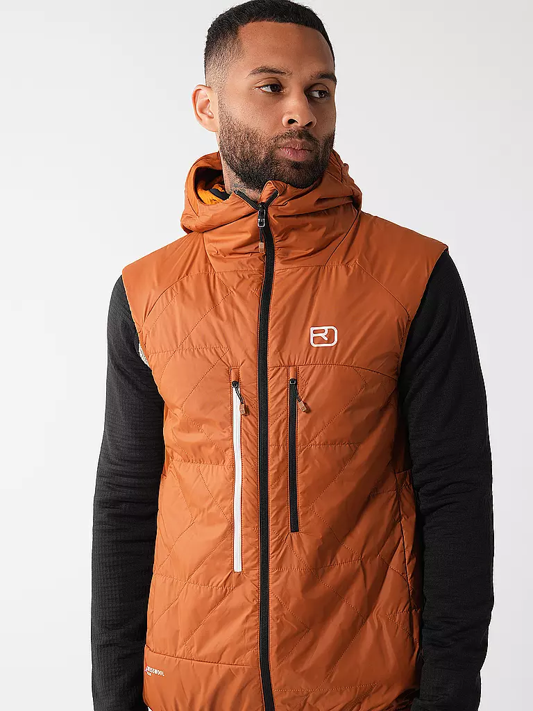 ORTOVOX | Veste isolante pour homme Piz Boé Swisswool | Camel