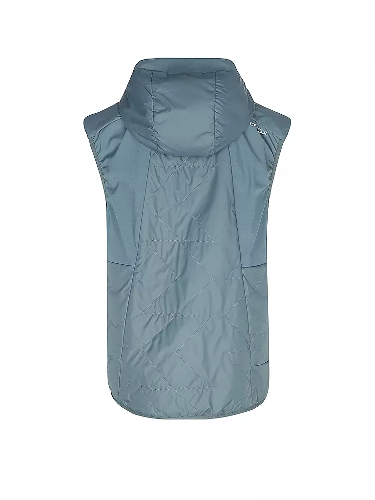 ORTOVOX | Veste isolante sans manches Swisswool Piz Boè à capuche pour hommes | Pétrole