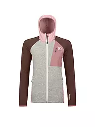 ORTOVOX | Veste polaire à capuche Classic Knit pour femmes | Rose
