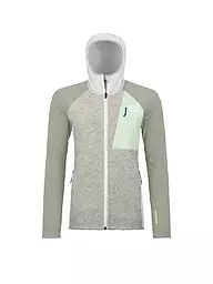 ORTOVOX | Veste polaire à capuche Classic Knit pour femmes | Gris clair