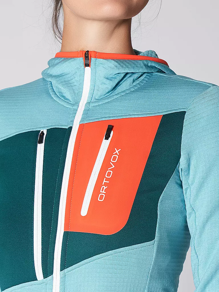 ORTOVOX | Veste polaire à capuche Grid pour femmes |