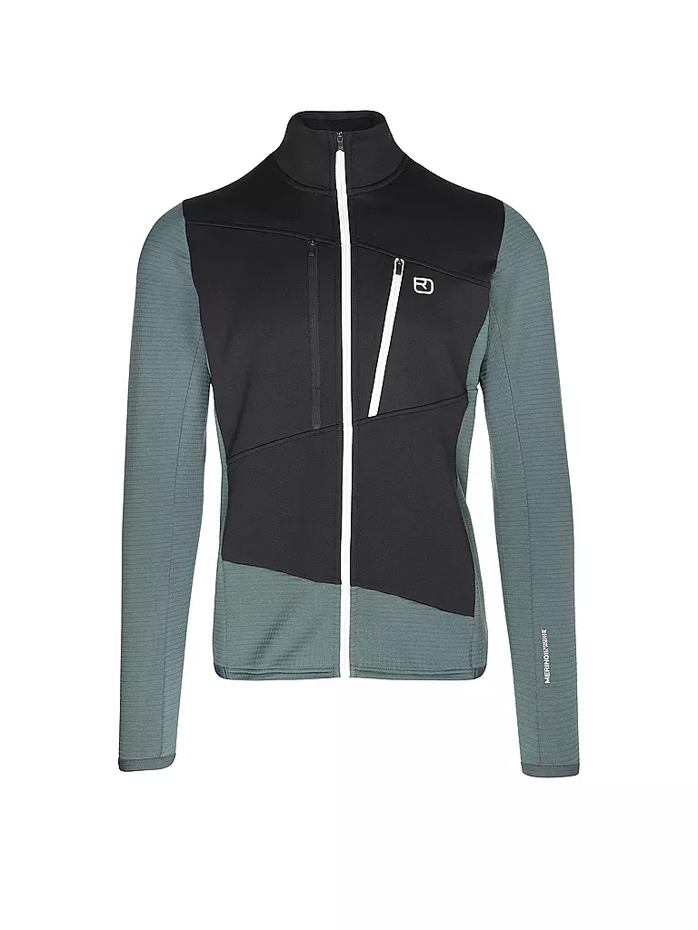 ORTOVOX | Veste polaire à capuche Grid pour homme | Pétrole