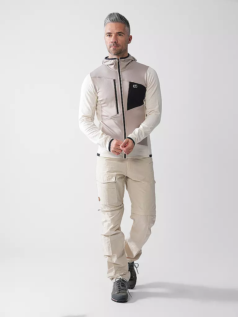 ORTOVOX | Veste polaire à capuche Grid pour homme | Beige