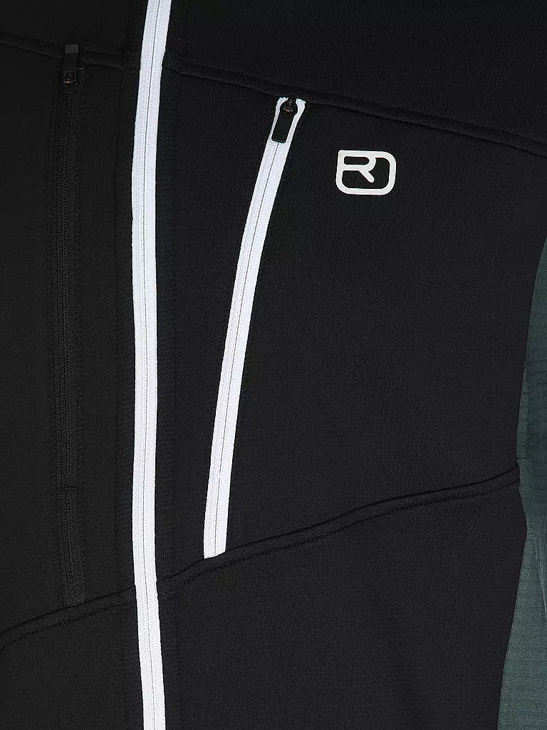 ORTOVOX | Veste polaire à capuche Grid pour homme | Pétrole