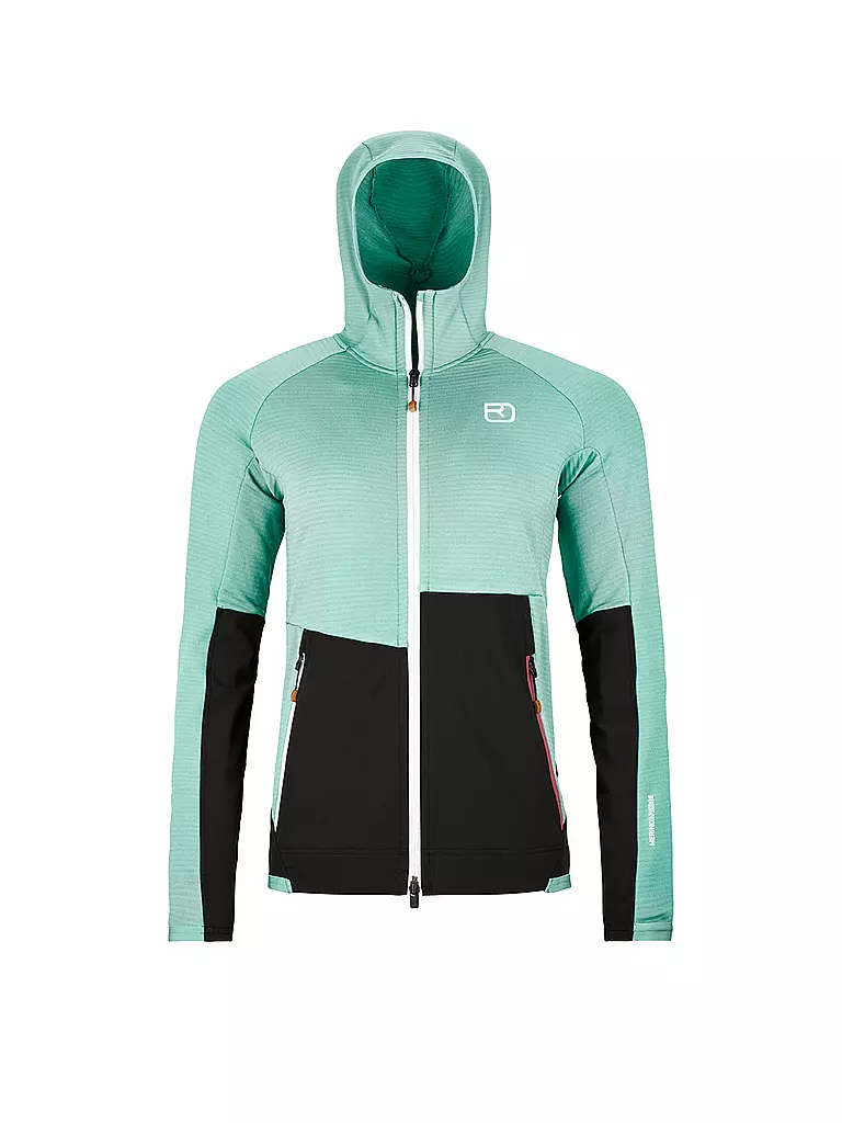 ORTOVOX | Veste polaire à capuche RIB pour femmes | Menthe