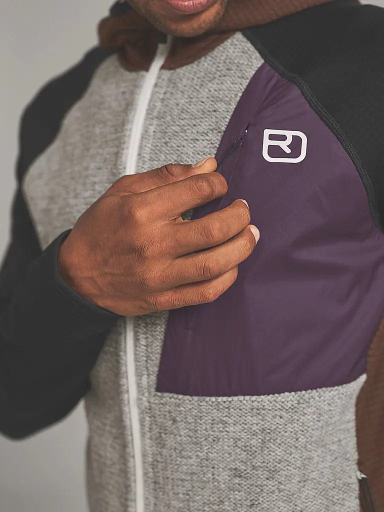 ORTOVOX | Veste polaire Classic Knit pour homme | Marron