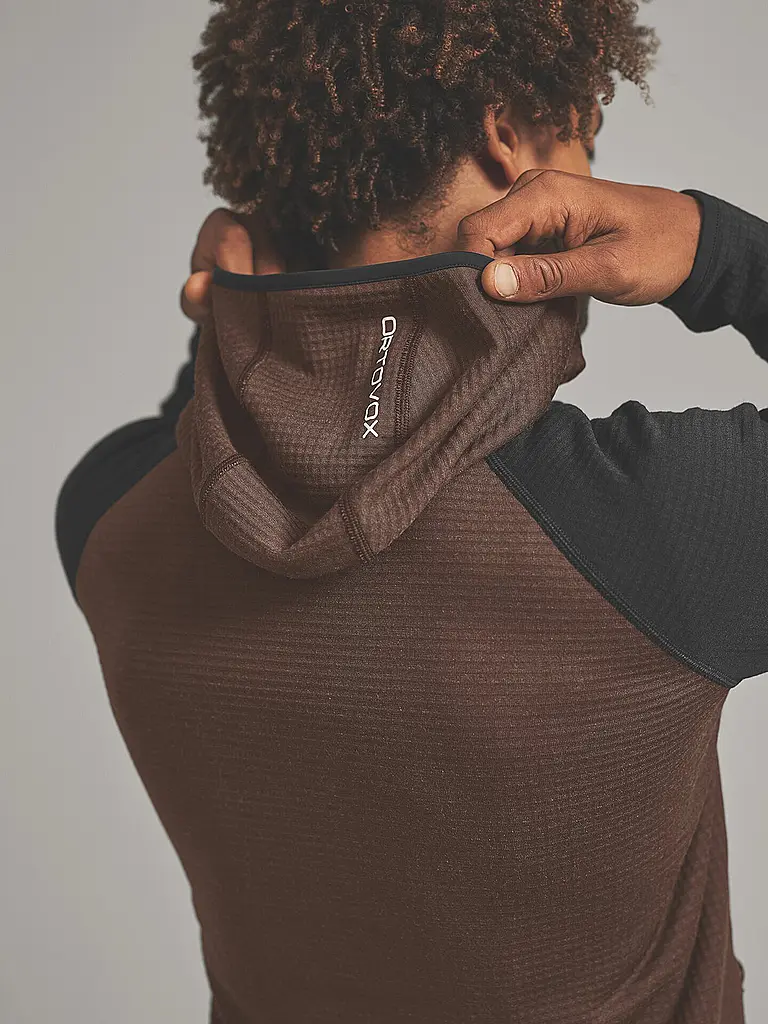 ORTOVOX | Veste polaire Classic Knit pour homme | Marron