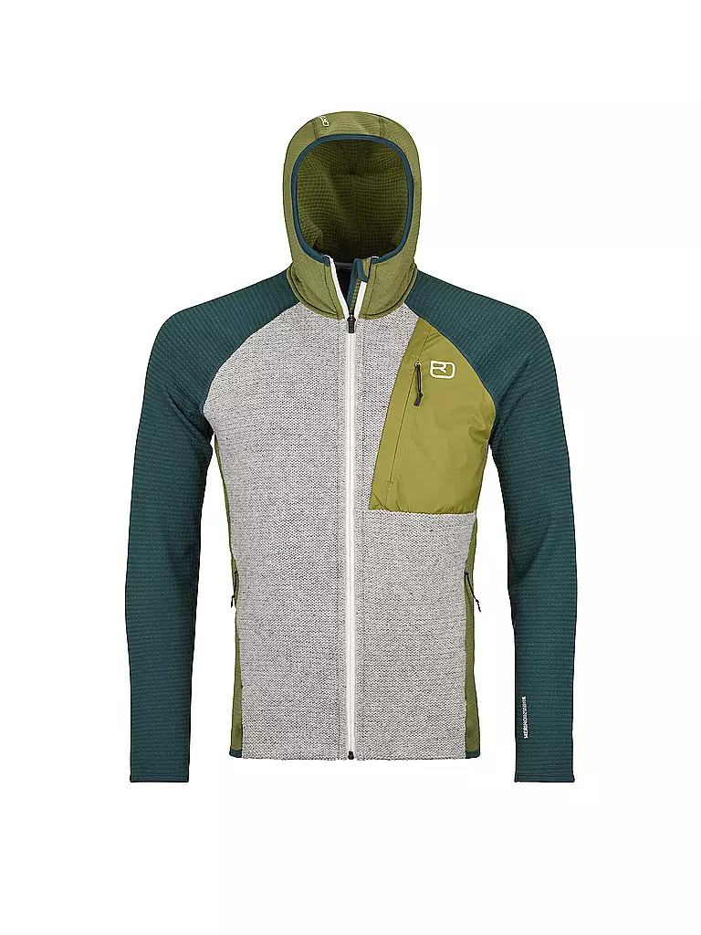ORTOVOX | Veste polaire homme Classic Knit Hoodie | Olive