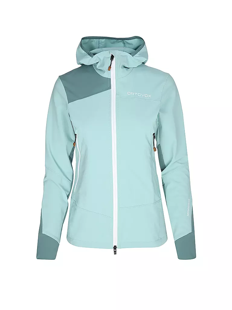 ORTOVOX | Veste softshell à capuche Pala pour femmes | Menthe