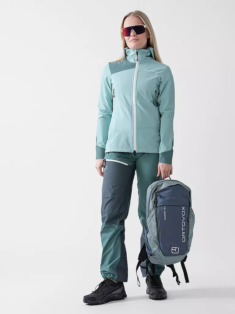 ORTOVOX | Veste softshell à capuche Pala pour femmes | Menthe