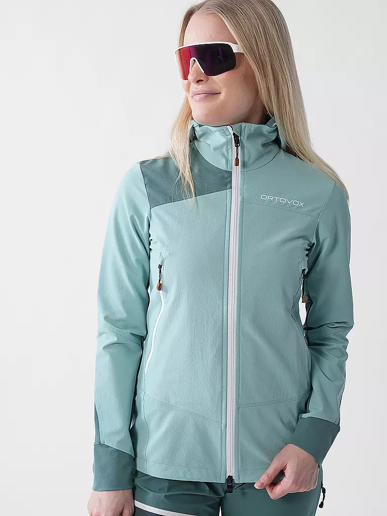 ORTOVOX | Veste softshell à capuche Pala pour femmes | Menthe