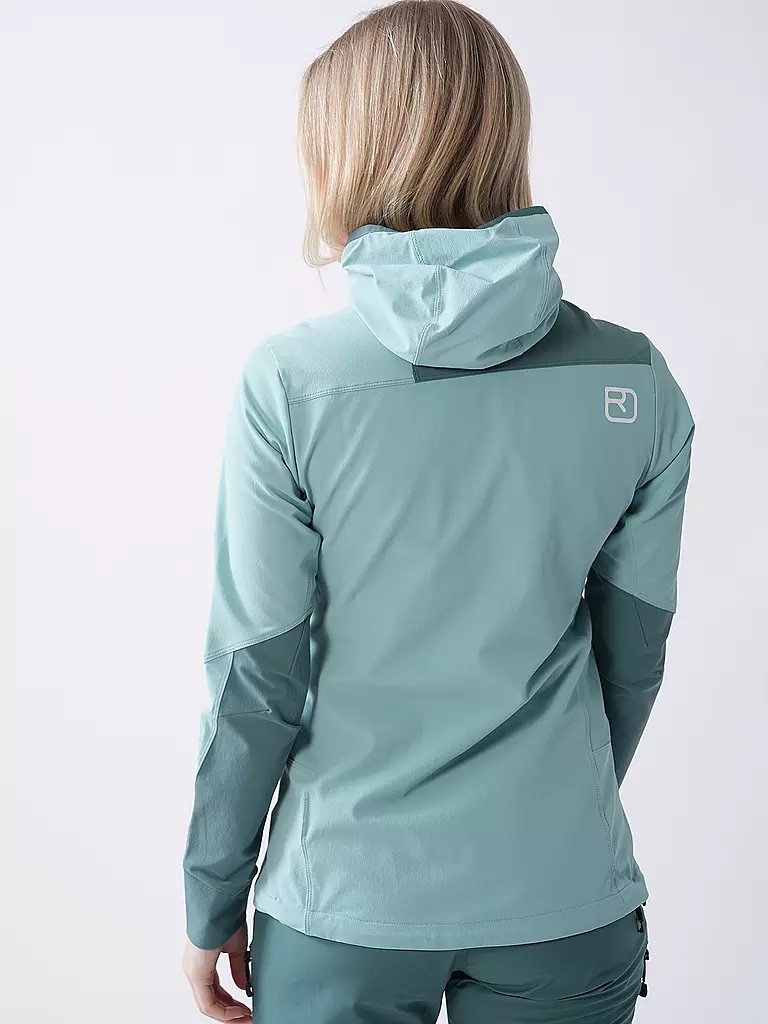 ORTOVOX | Veste softshell à capuche Pala pour femmes | Menthe