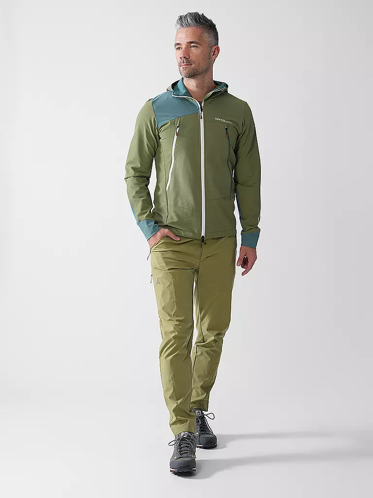 ORTOVOX | Veste softshell à capuche Pala pour homme | Olive