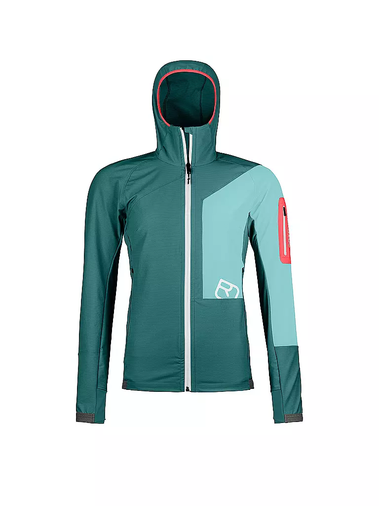 ORTOVOX | Veste softshell Berrino à capuche pour femmes | Pétrole