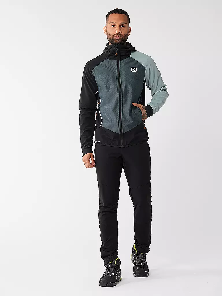 ORTOVOX | Veste softshell de randonnée pour homme Col Becchei à capuche | Pétrole