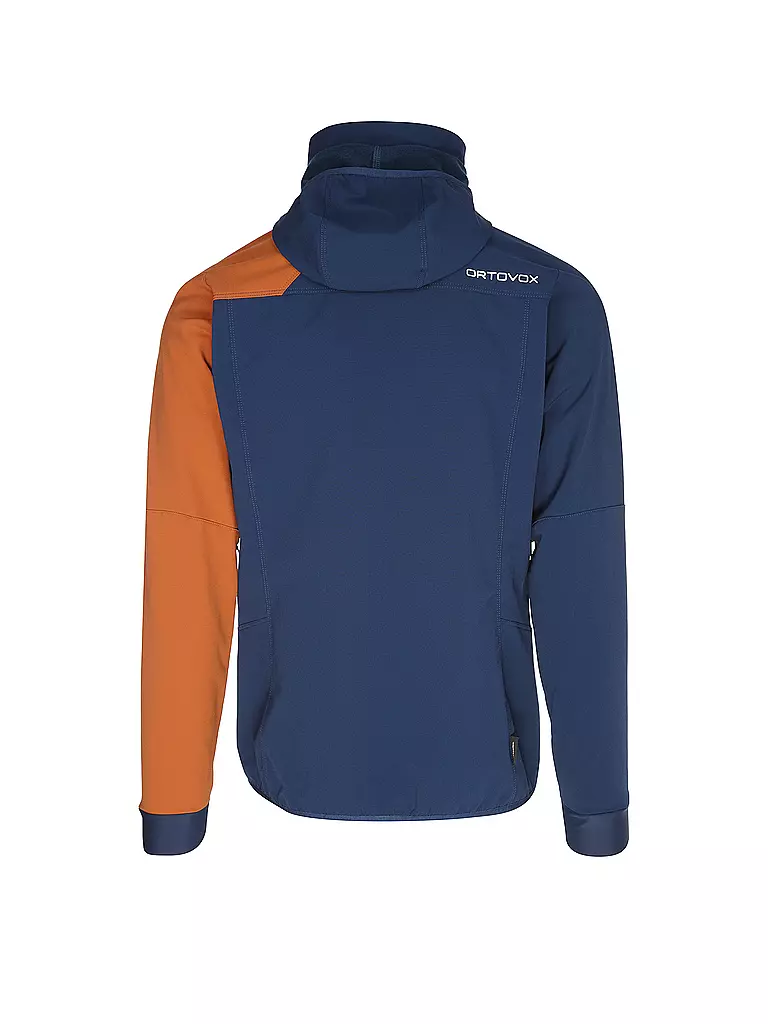ORTOVOX | Veste softshell de randonnée pour homme Col Becchei à capuche | Bleu foncé
