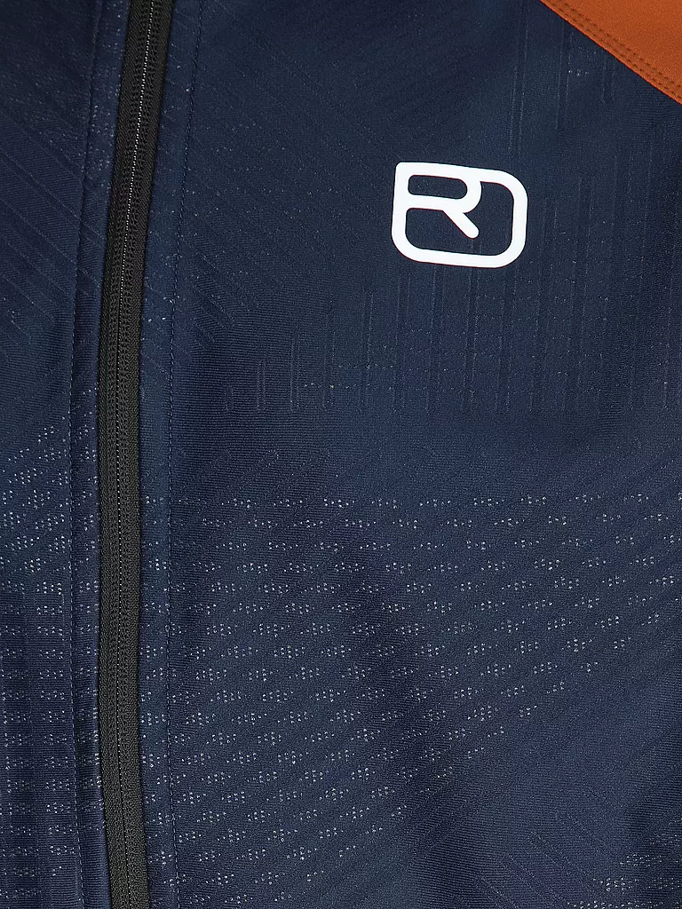 ORTOVOX | Veste softshell de randonnée pour homme Col Becchei à capuche | Bleu foncé