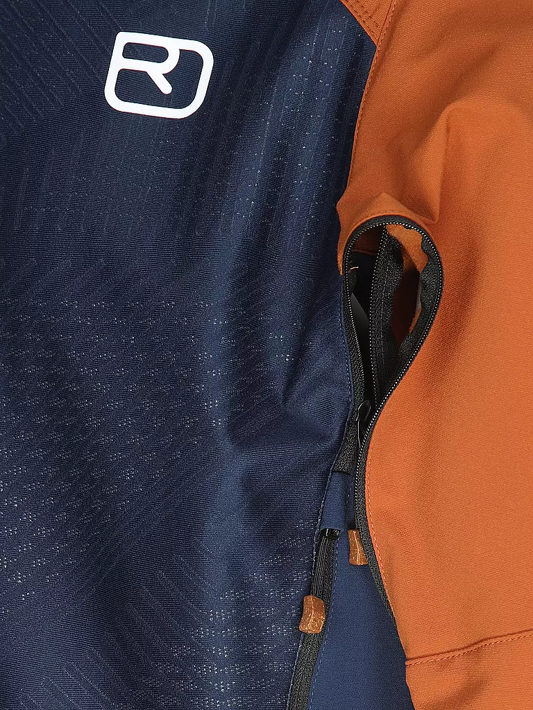 ORTOVOX | Veste softshell de randonnée pour homme Col Becchei à capuche | Bleu foncé