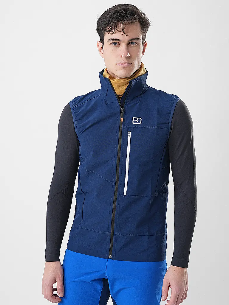 ORTOVOX | Veste Softshell de randonnée pour homme Punta Berrino | Bleu foncé
